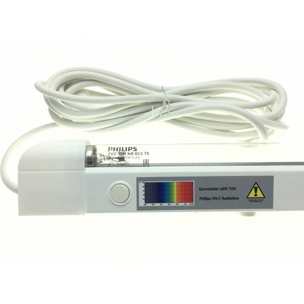 UV-C luminaire 75W Philips TUV T8 G13 with connecting cable 5m