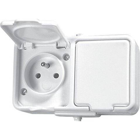 Schneider E070120 Dvojzásuvka IP44 bílá